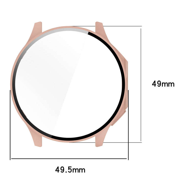 For OnePlus Watch 2 / OPPO Watch X PC + Tempered Film Integrated Watch Protective Case(Ink Blue)