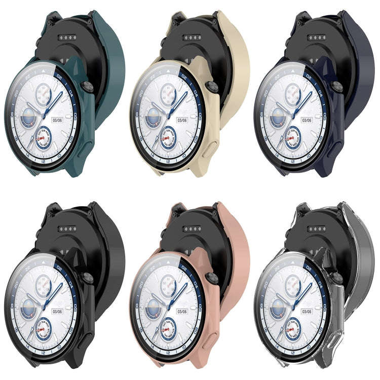 For OnePlus Watch 2 / OPPO Watch X PC + Tempered Film Integrated Watch Protective Case(Ink Blue)