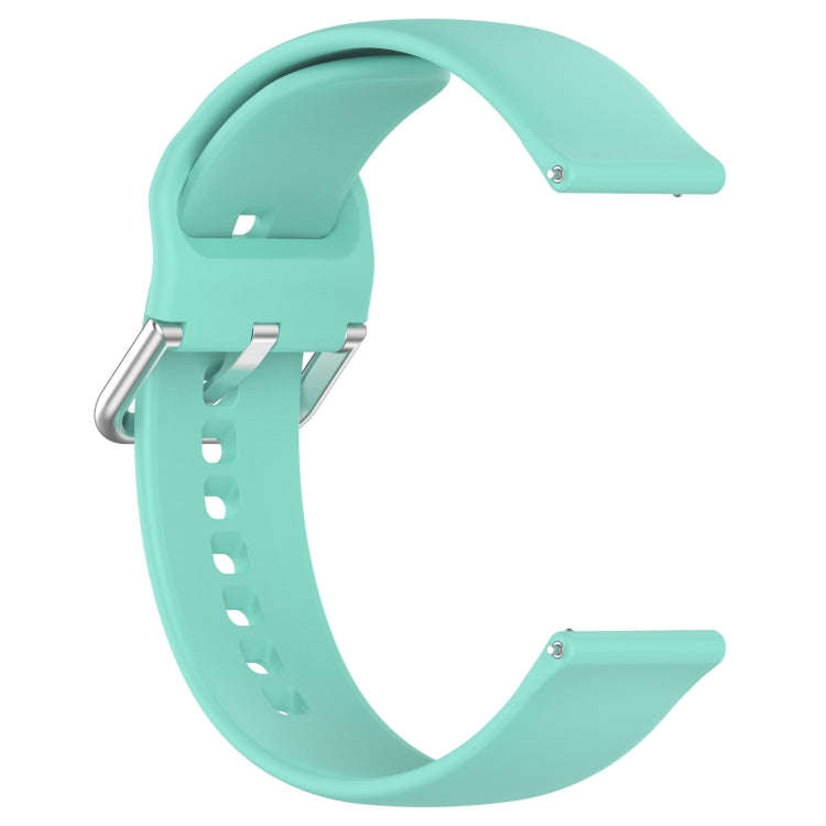 For CMF Watch Pro D395 / Watch Pro 2 22mm Solid Color Silver Buckle Silicone Watch Band, Size:L(T...