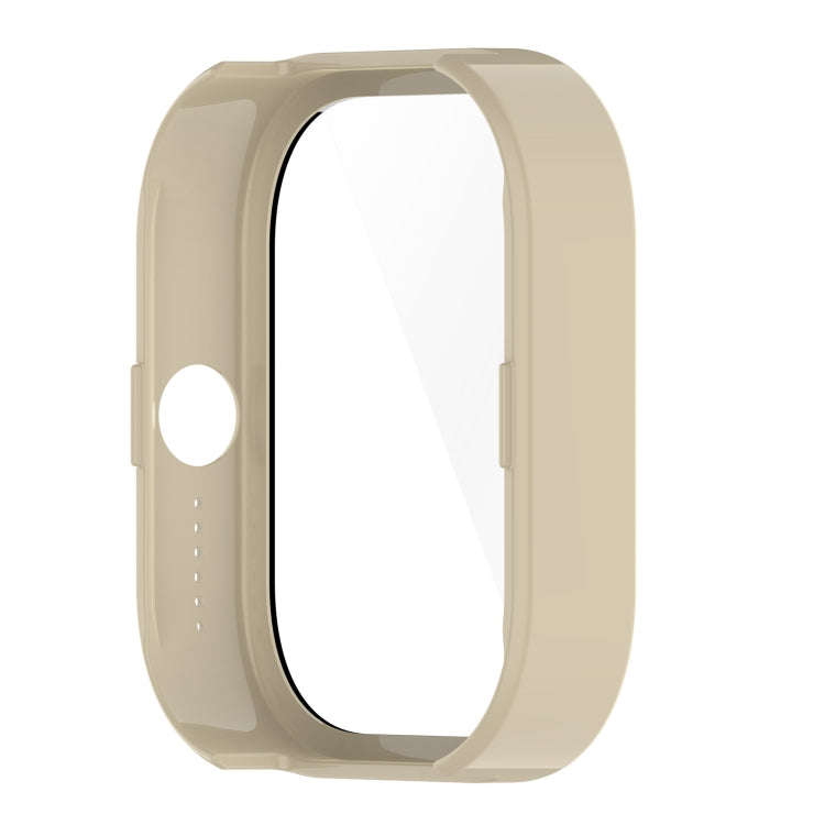 For CMF Watch Pro D395 PC + Tempered Film Integrated Watch Protective Case(Ivory White)