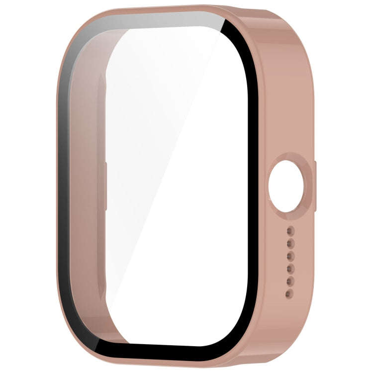 For CMF Watch Pro D395 PC + Tempered Film Integrated Watch Protective Case(Pink)