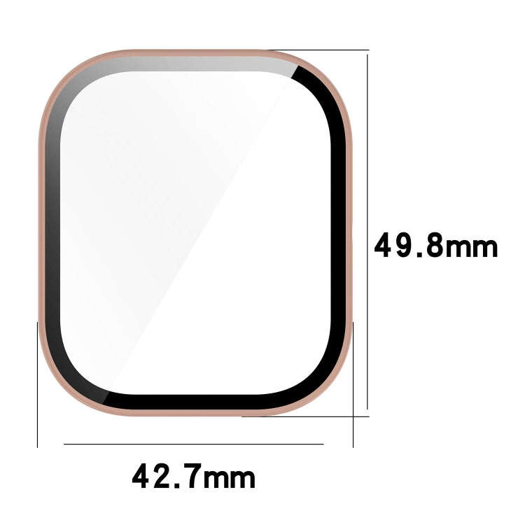 For CMF Watch Pro D395 PC + Tempered Film Integrated Watch Protective Case(Black)