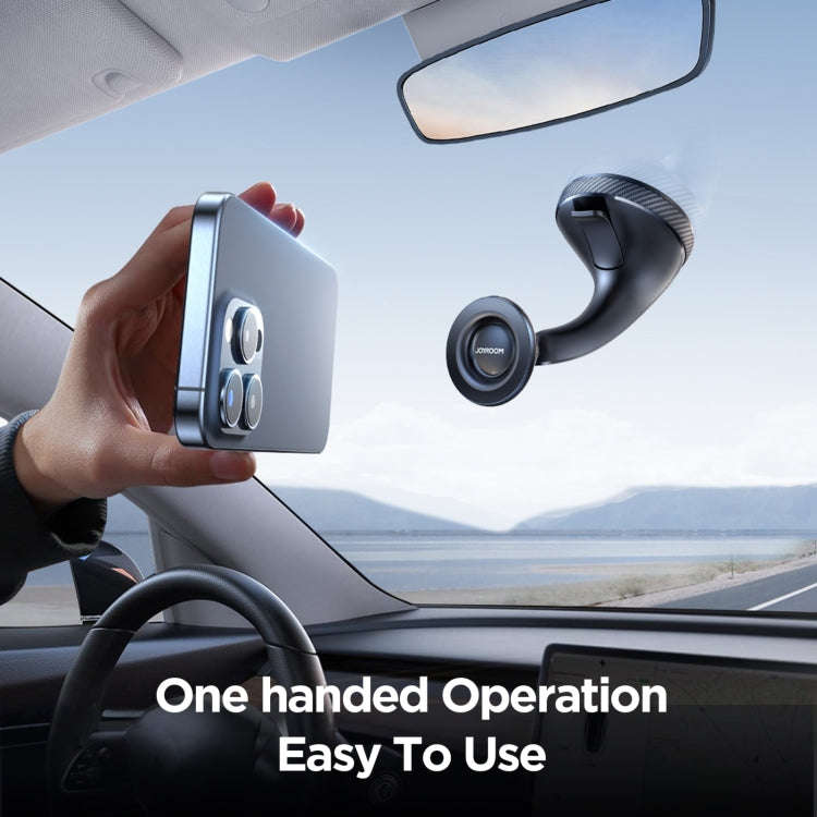 JOYROOM JR-ZS406 Magsafe Magnetic Car Phone Mount Windshield Holder(Black)