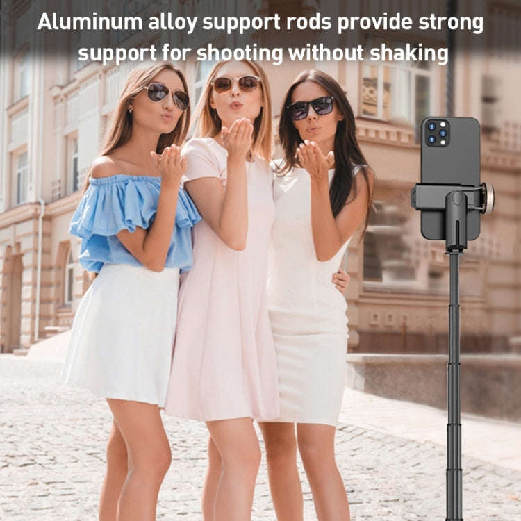 ZGA S02 Bluetooth Remote Control Hidden Tripod Selfie Stick(Black)