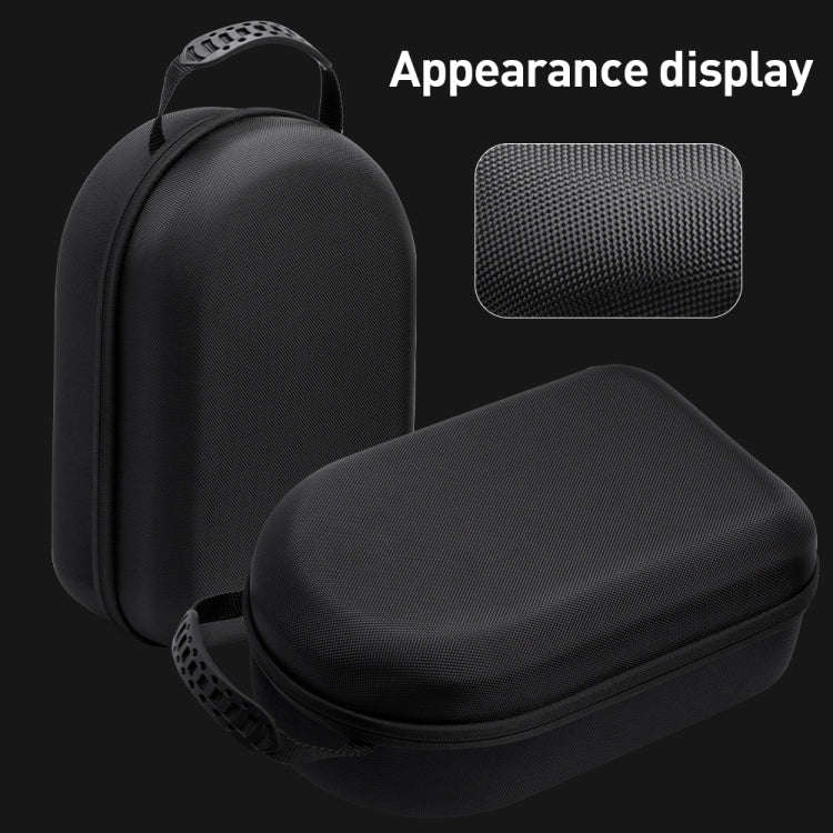 For Apple Vision Pro EVA Cloth Velvet Handle Waterproof Host Storage Bag(Black)