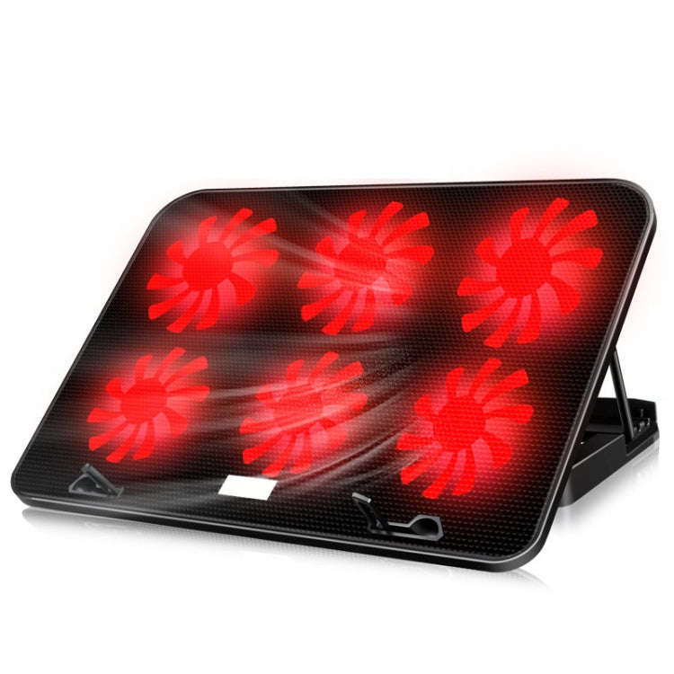 ICE COOREL Notebook Computer Base Speed Control Silent Six-fan Cooling Holder Cooling Rack, Style...