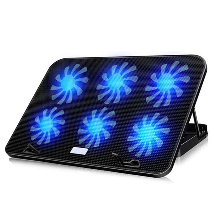 ICE COOREL Notebook Computer Base Speed Control Silent Six-fan Cooling Holder Cooling Rack, Style...