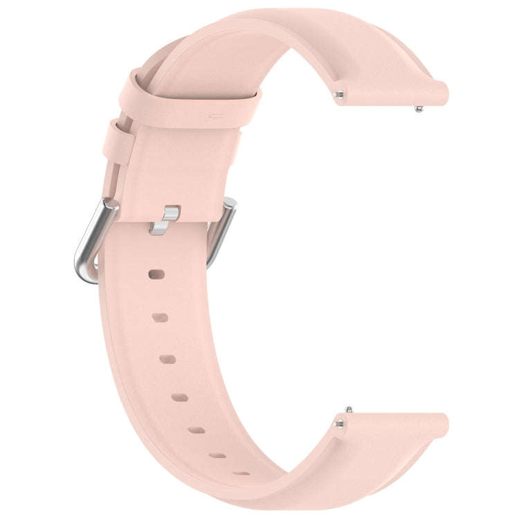 For CMF Watch Pro D395 / Watch Pro 2 22mm Round Tail Genuine Leather Watch Band(Pink)