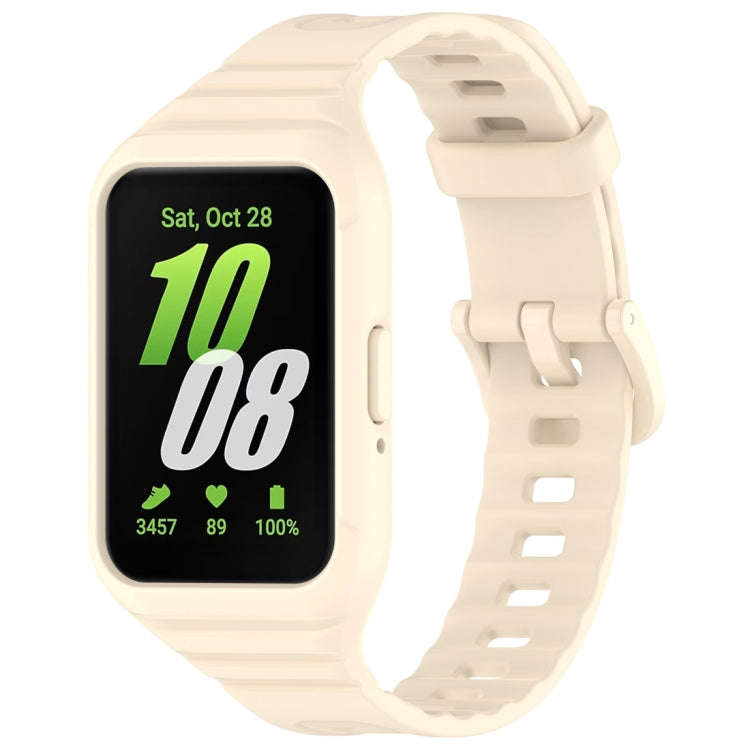 For Samsung Galaxy Fit 3 Solid Color Integrated TPU Watch Band(Starlight)