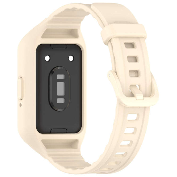 For Samsung Galaxy Fit 3 Solid Color Integrated TPU Watch Band(Starlight)