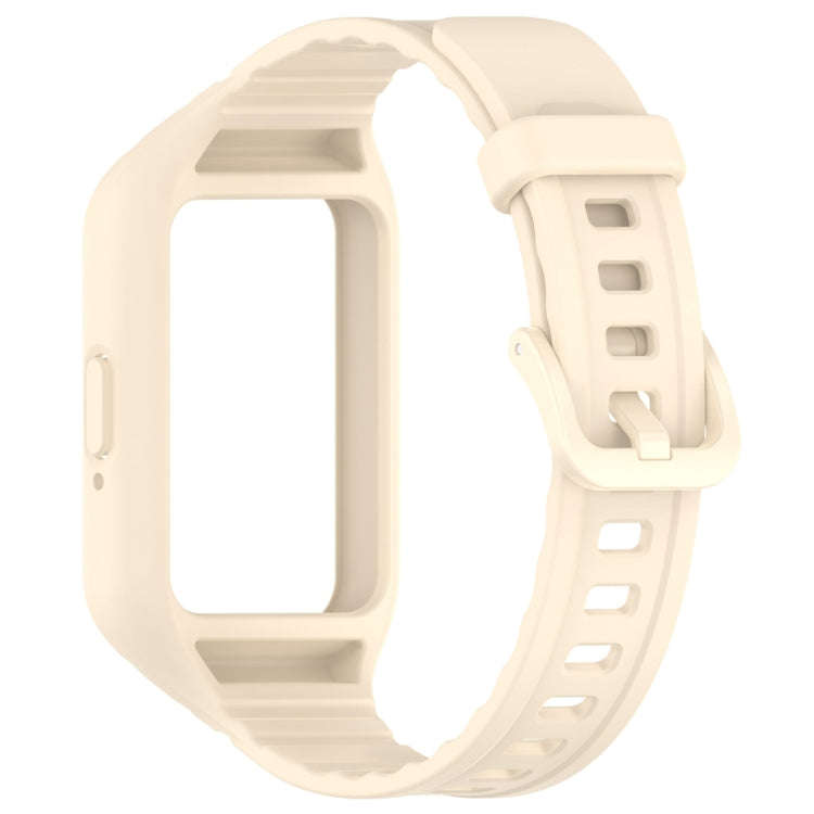 For Samsung Galaxy Fit 3 Solid Color Integrated TPU Watch Band(Starlight)