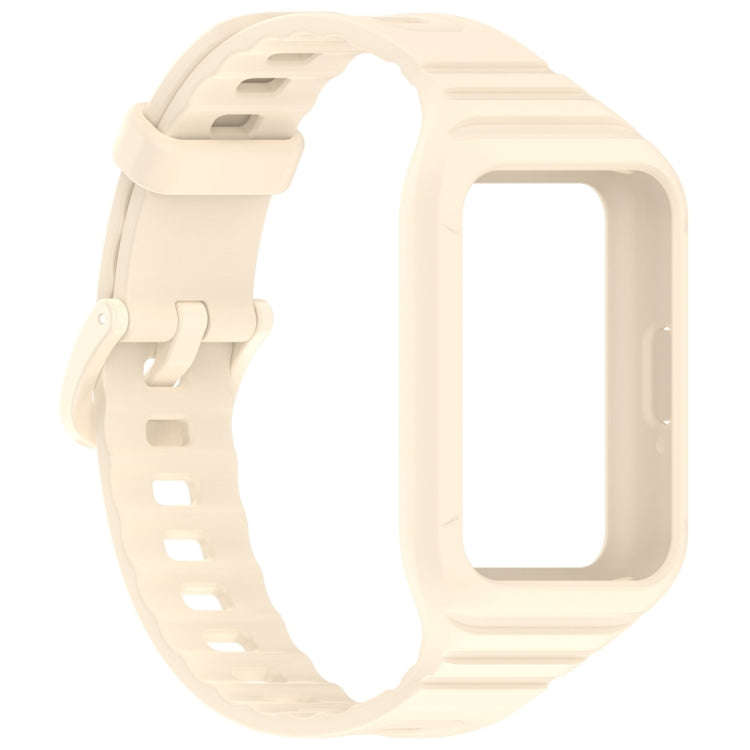 For Samsung Galaxy Fit 3 Solid Color Integrated TPU Watch Band(Starlight)