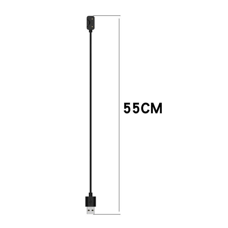 For Samsung Galaxy Fit 3 Official Style Smart Watch Charging Cable, Length: 55cm, Port:USB-A(Black)