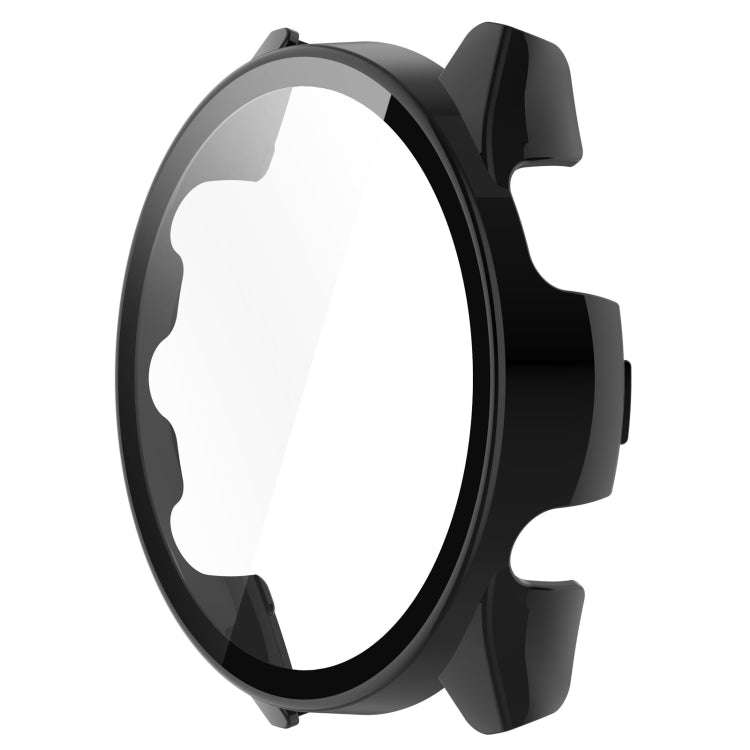 For Garmin Forerunner 165 / 165 Music PC + Tempered Film Integrated Watch Protective Case(Black)