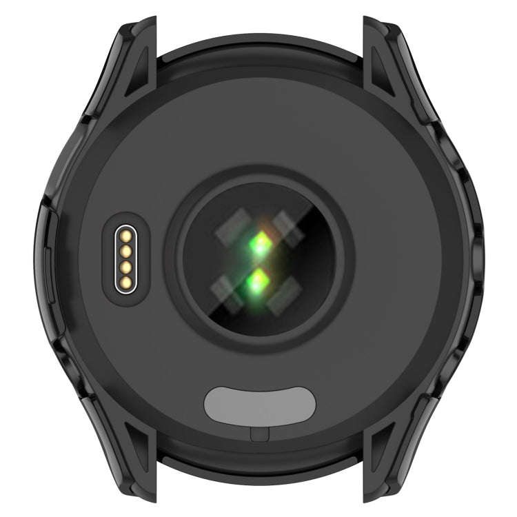 For Garmin Forerunner 165 / 165 Music PC + Tempered Film Integrated Watch Protective Case(Black)