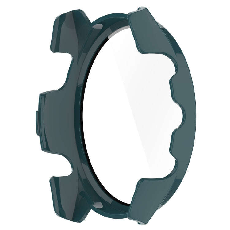 For Garmin Forerunner 165 / 165 Music PC + Tempered Film Integrated Watch Protective Case(Pine Gr...
