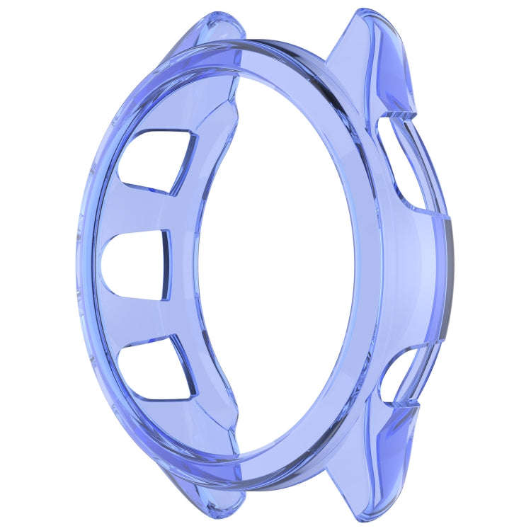 For Garmin Forerunner 165 / 165 Music Half Pack Hollow TPU Watch Protective Case(Transparent Blue)