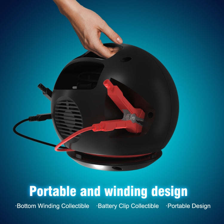 FOXSUR 20A 12V 24V Car / Motorcycle Smart Battery Charger, Plug Type:EU Plug(Red)