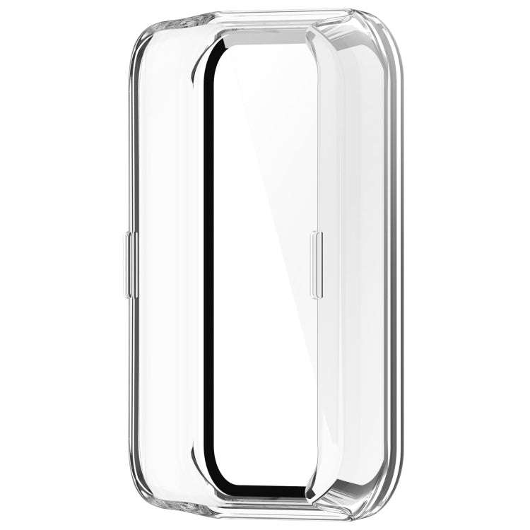For Honor Band 9 PC + Tempered Film Integrated Watch Protective Case(Transparent)