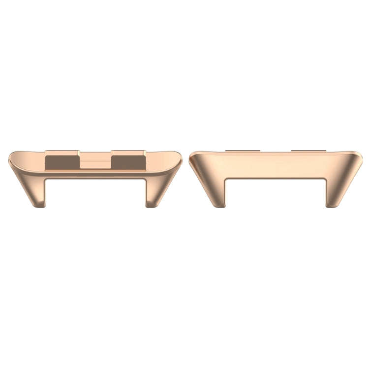 For Honor Band 9 1 Pair Stainless Steel Metal Watch Band Connector(Rose Gold)