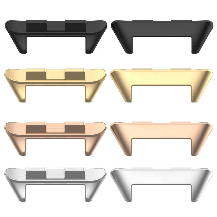 For Honor Band 9 1 Pair Stainless Steel Metal Watch Band Connector(Rose Gold)