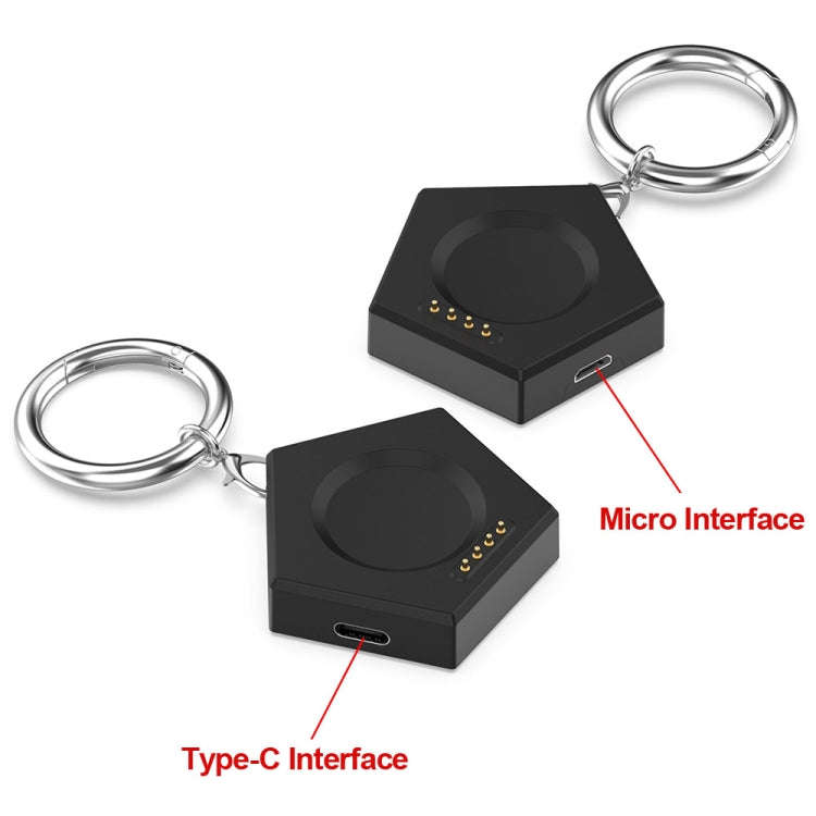 For OPPO Watch X / OnePlus Watch 2 Portable Smart Watch Charger(Black)