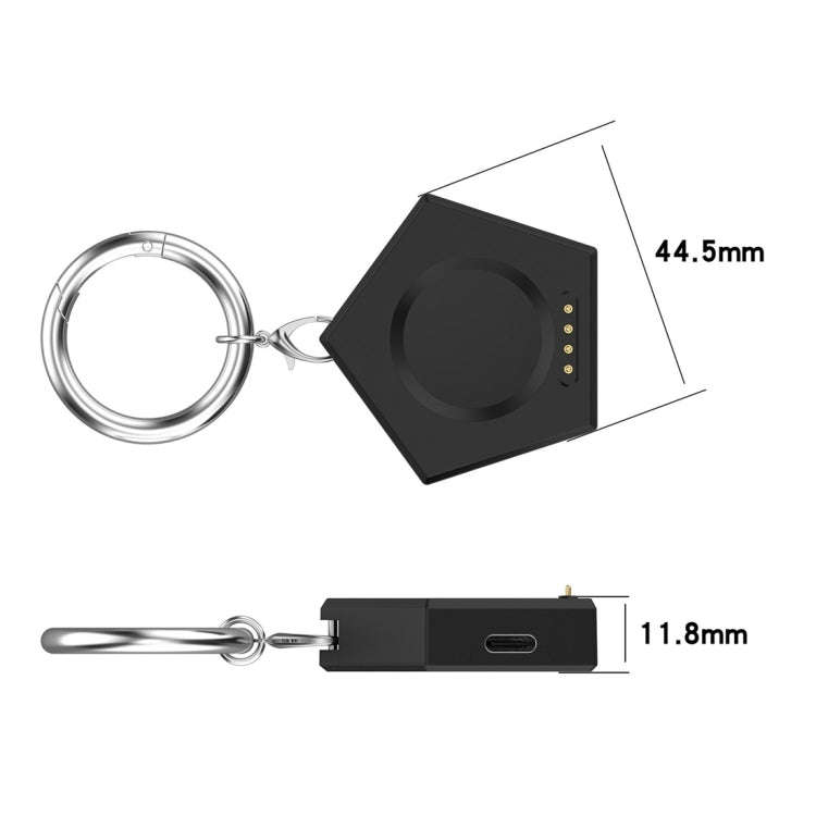 For OPPO Watch X / OnePlus Watch 2 Portable Smart Watch Charger(Black)