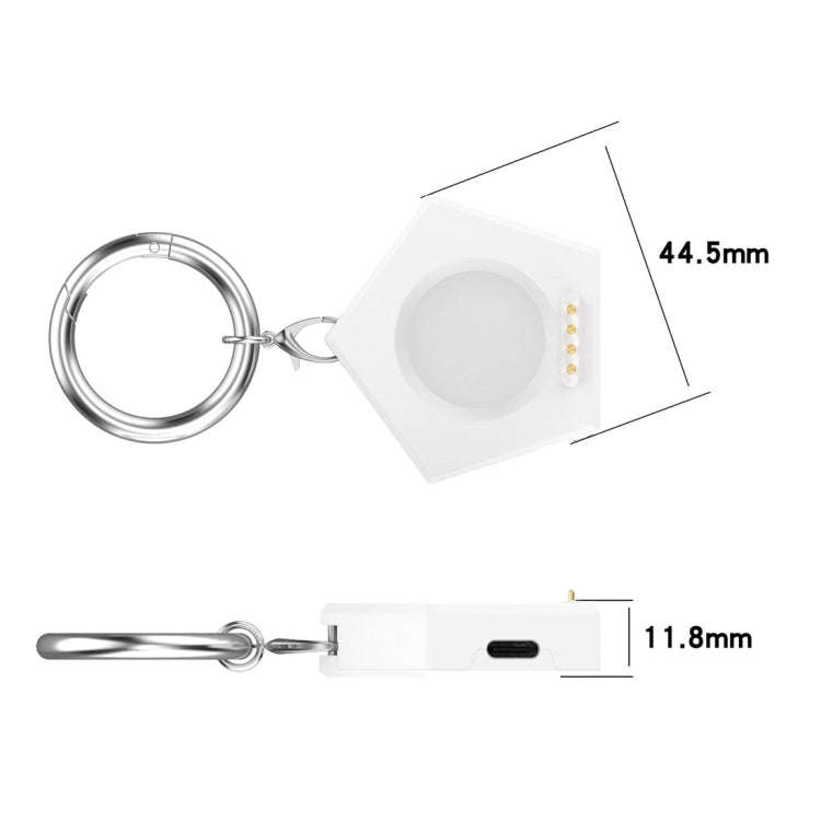 For OPPO Watch X / OnePlus Watch 2 Portable Smart Watch Charger(White)