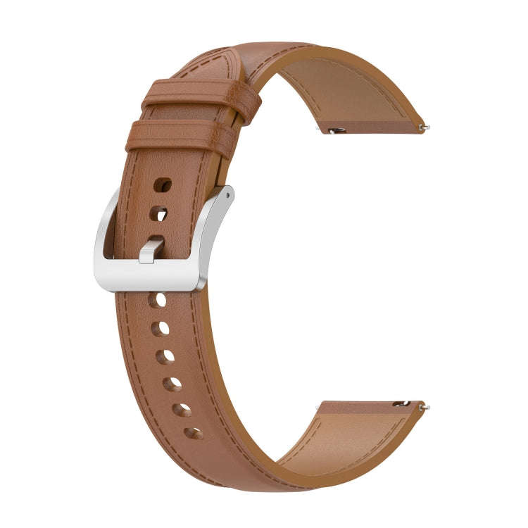 For Xiaomi Watch 2 22mm Genuine Leather Watch Band(Light Brown)