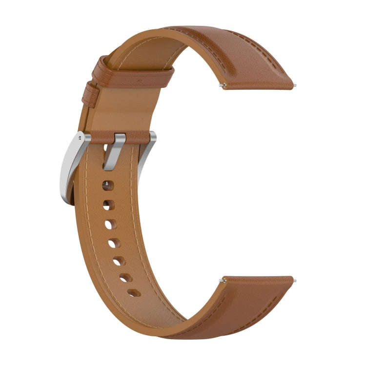 For Xiaomi Watch 2 22mm Genuine Leather Watch Band(Light Brown)