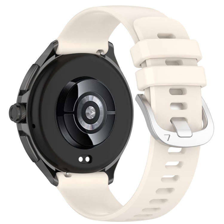 For Xiaomi Watch 2 Liquid Glossy Silver Buckle Silicone Watch Band(Starlight Color)