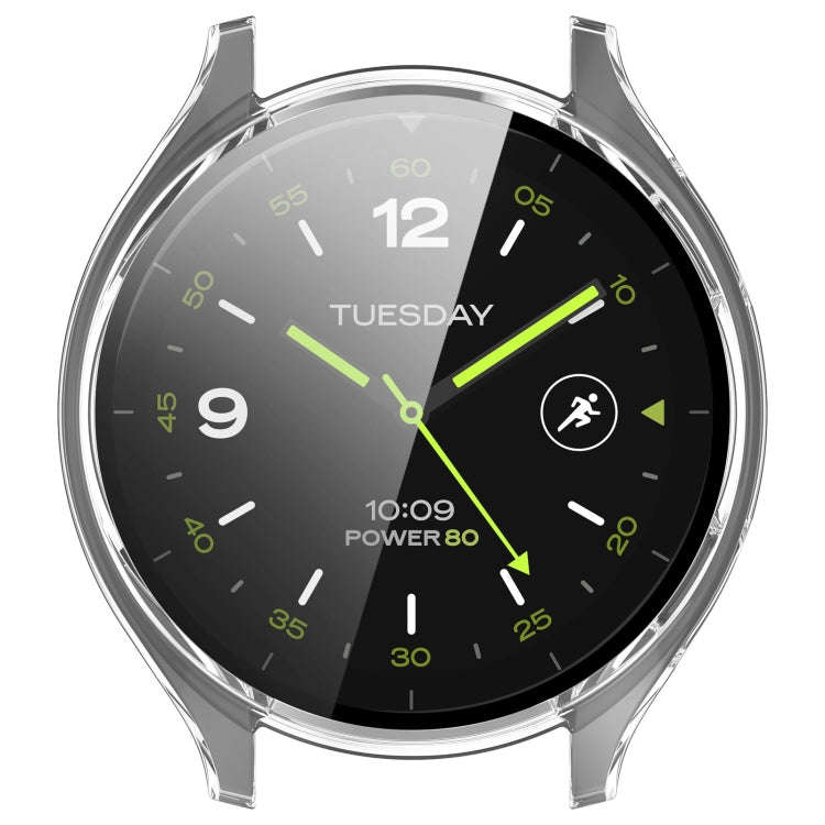 For Xiaomi Watch 2 PC + Tempered Film Integrated Watch Protective Case(Transparent)