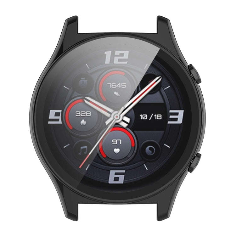 For Honor Watch GS 4 PC + Tempered Film Integrated Watch Protective Case(Black)