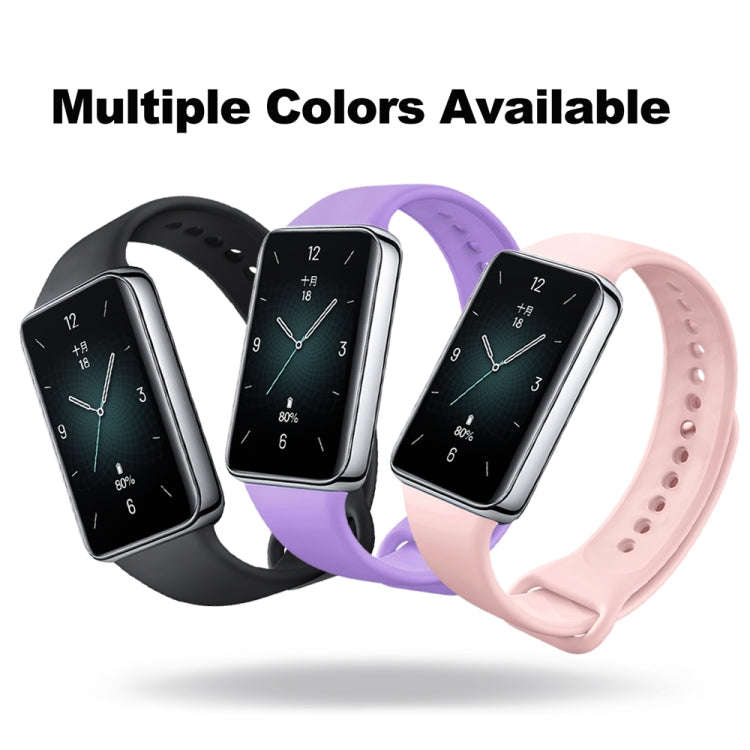For Honor Band 9 Solid Color Silicone Watch Band(Dark Blue)