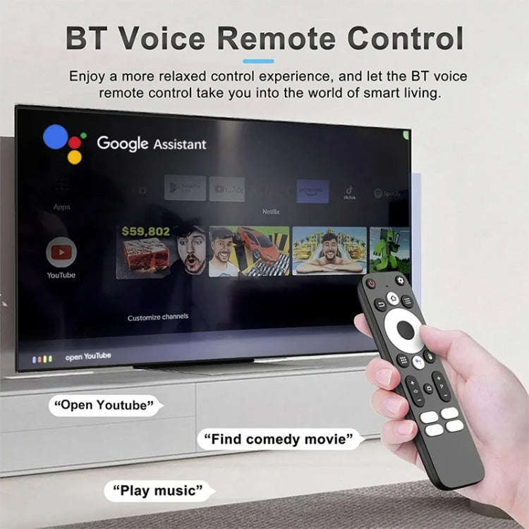 LEMFO DQ10 Allwinner H618 Quad Core ARM Cortex A53 8K HD Android TV Stick, RAM:4GB+32GB(EU Plug)