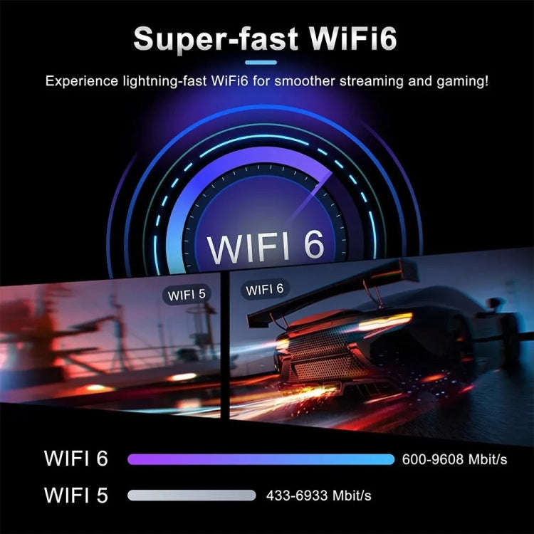 LEMFO DQ10 Allwinner H618 Quad Core ARM Cortex A53 8K HD Android TV Stick, RAM:4GB+32GB(EU Plug)