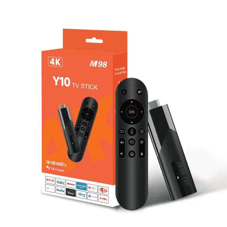 M98-Y10 Allwinner H618 Quad-Core ARM Cortex A53 6K HD Android TV Stick, RAM:2GB+16GB(US Plug)