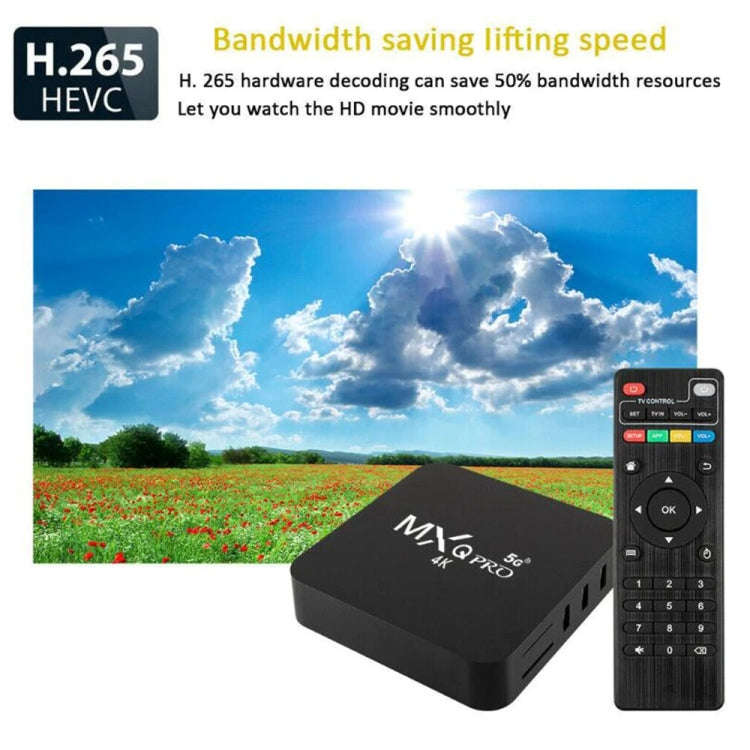 MXQ Pro RK3228A Quad-Core CPU 4K HD Network Set-Top Box, RAM:2GB+16GB(UK Plug)