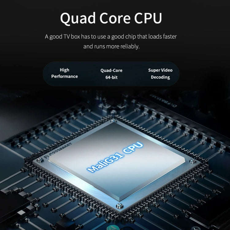 MXQ Pro RK3228A Quad-Core CPU 4K HD Network Set-Top Box, RAM:2GB+16GB(UK Plug)