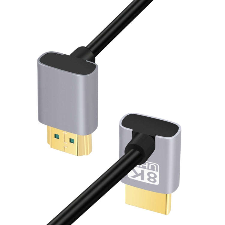 HDMI Male to HDMI Male Dual Elbow HD Audio Video Adapter Cable, Length:0.5m(Dual Down Bend)