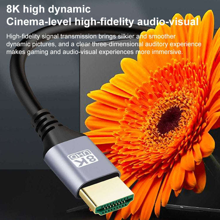 HDMI Male to HDMI Male Dual Elbow HD Audio Video Adapter Cable, Length:0.5m(Dual Down Bend)