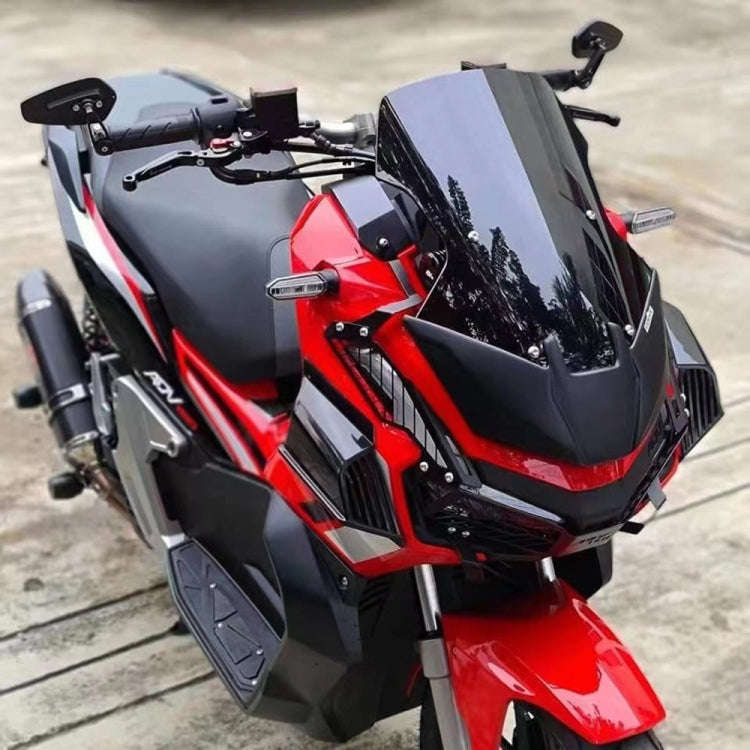 For Honda ADV160 2019-2023 Motorcycle Winglet Aerodynamic Wing Kit Spoiler(Black)