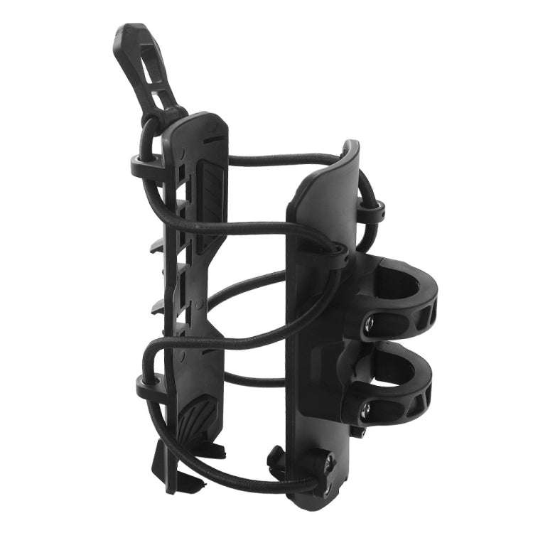For 25mm Tube Diameter Motorcycle Modified Bumper Drink Water Cup Holder(Black)