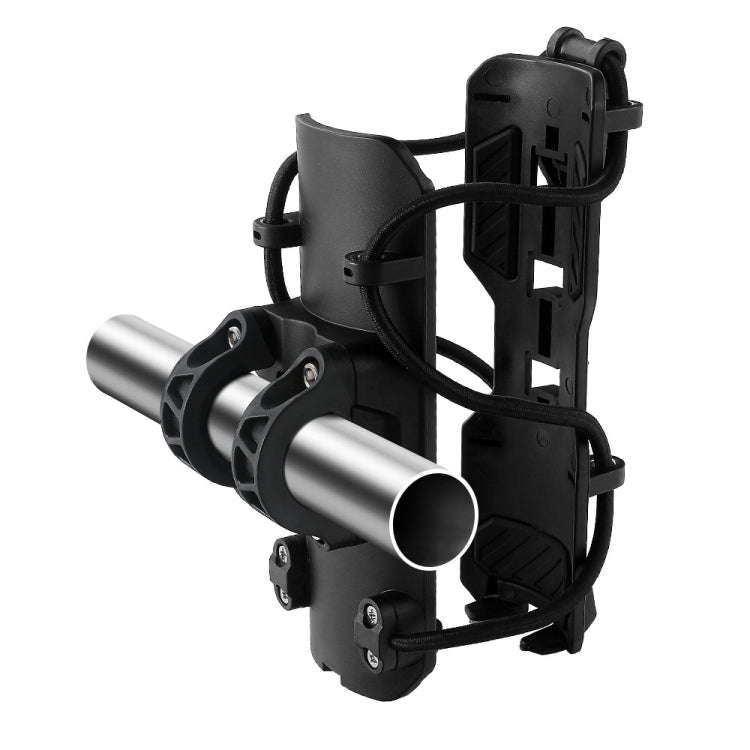 For 25mm Tube Diameter Motorcycle Modified Bumper Drink Water Cup Holder(Black)