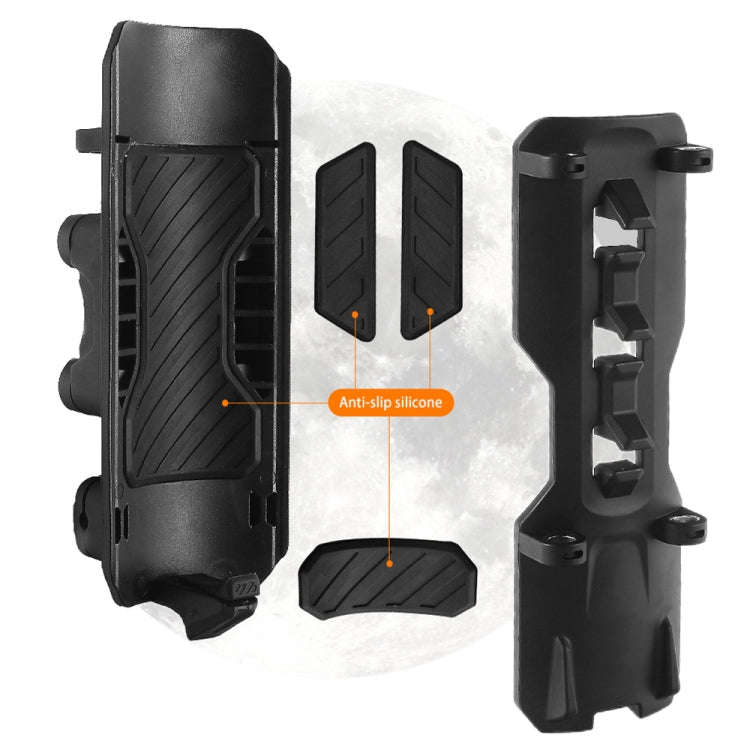 For 25mm Tube Diameter Motorcycle Modified Bumper Drink Water Cup Holder(Black)