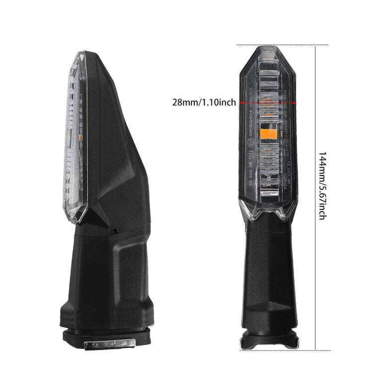 For Kawasaki Versys 650 Z1000R Motorcycles LED Turn Signal Light(Transparent)