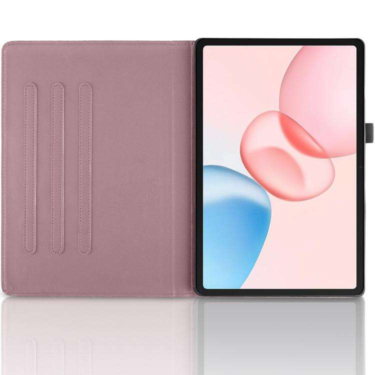 For Honor Pad 10 Tree Life Embossed Rotation Leather Tablet Case(Rose Gold)