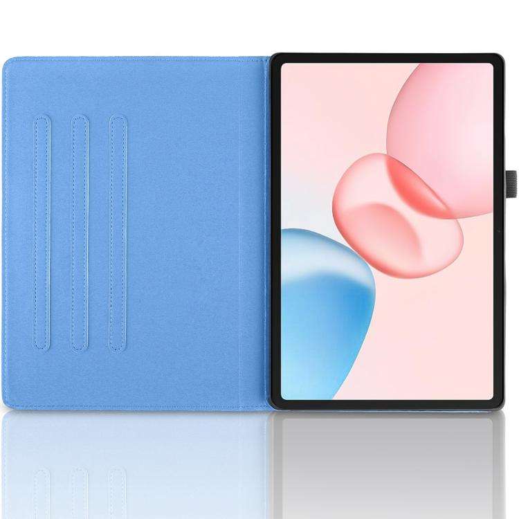 For Honor Pad 10 Tree Life Embossed Rotation Leather Tablet Case(Blue)