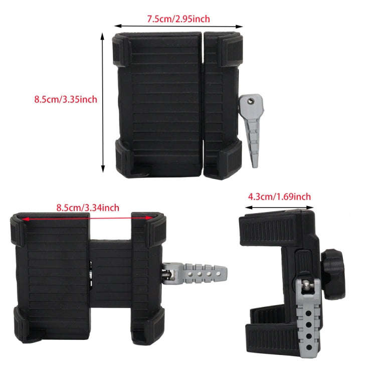 For Honda Gold Wing GL1800 F6B 2018-2024 Motorcycle Phone Navigation Holder(Black)