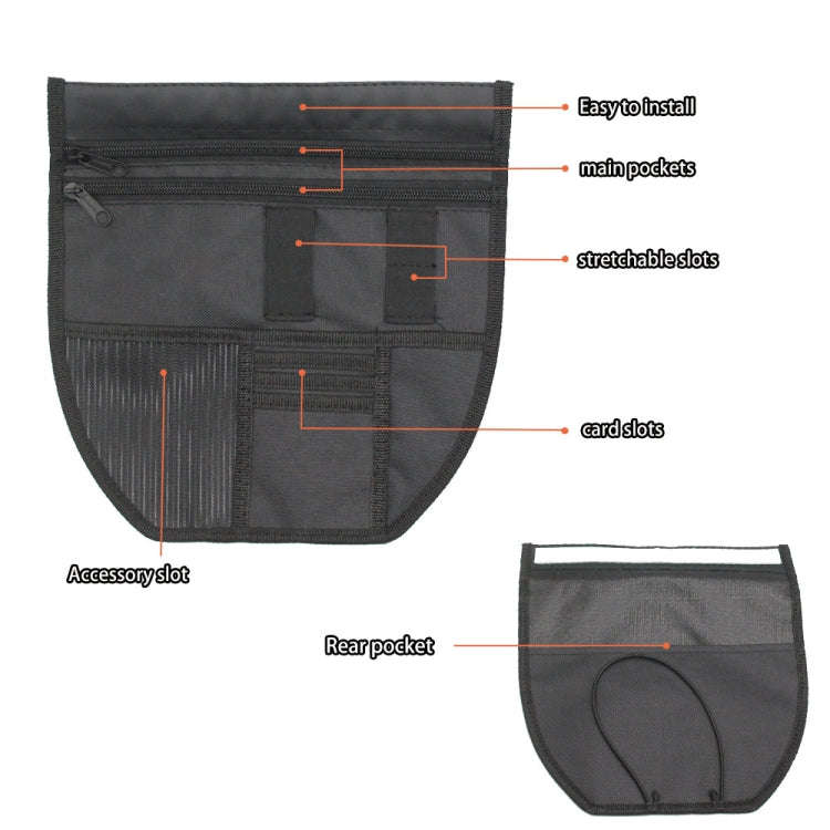 For Yamaha Nmax 155 Motorcycle Seat Storage Bag Tool Bag(Black)